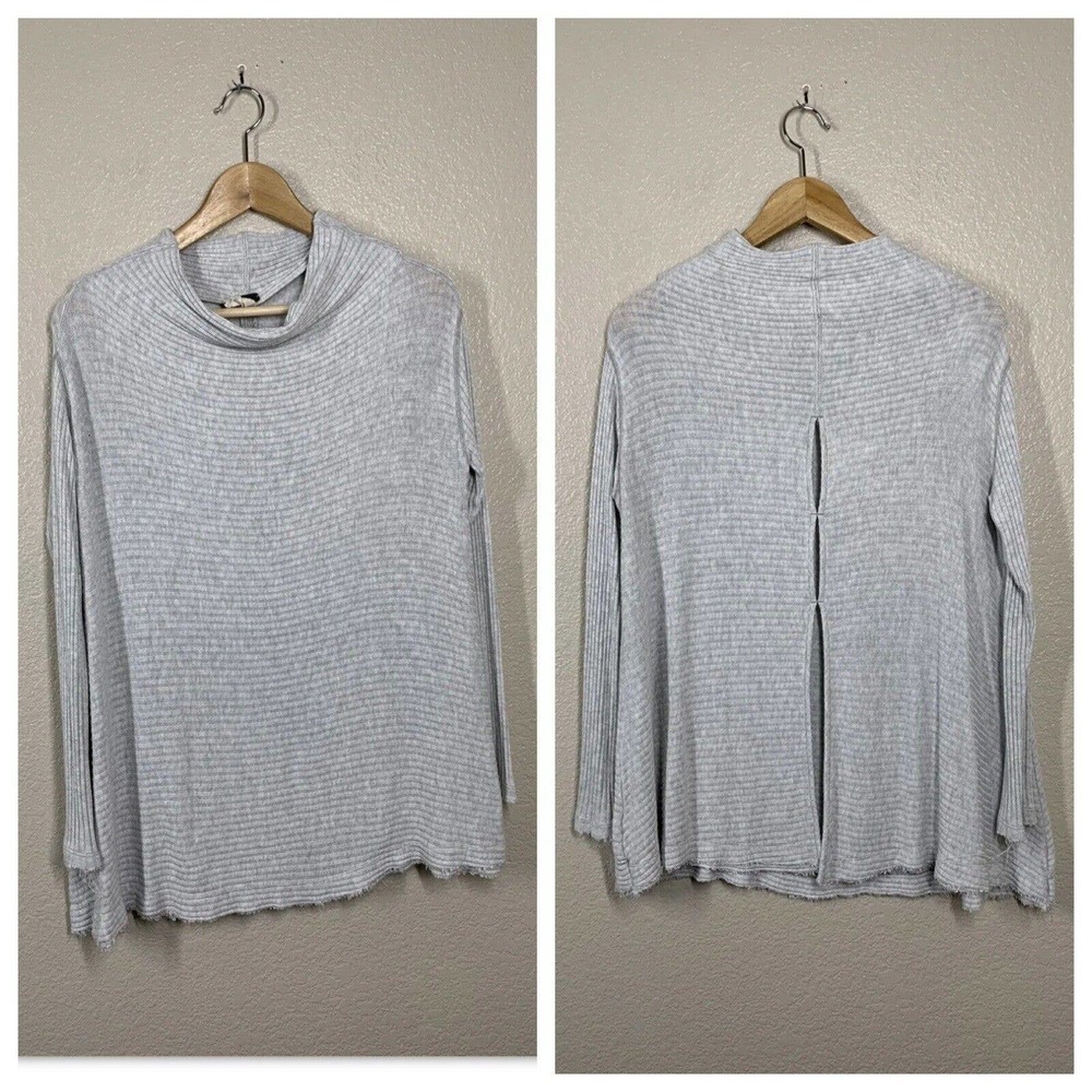 Free People We The Free Lover Rib Thermal Top Small S Open Back Long Sleeves